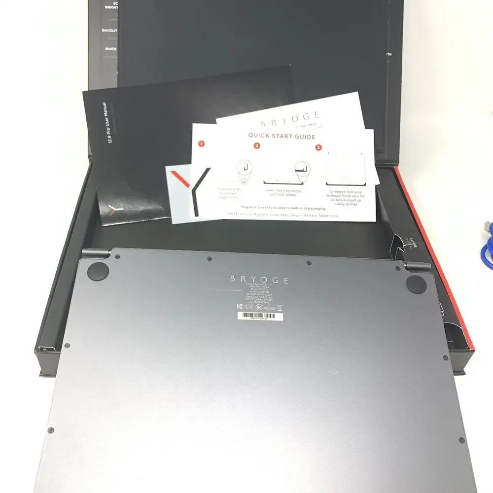 Brydge 12.9 Pro Keyboard iPad Pro 3rd Gen Cover No Oem Cable